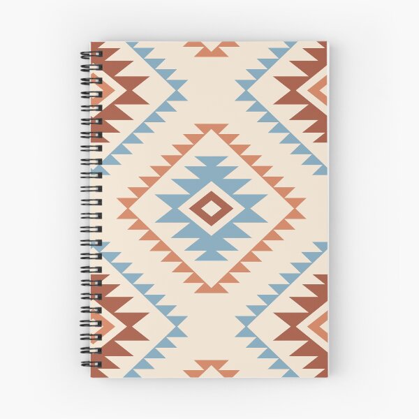 Item preview, Aztec Style Motif Pattern Blue Cream Terracottas designed and sold by NataliePaskell.