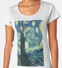 Starry Night Tardis Women's Premium T-Shirt