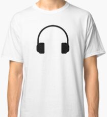 Minimalist Headphones Classic T-Shirt