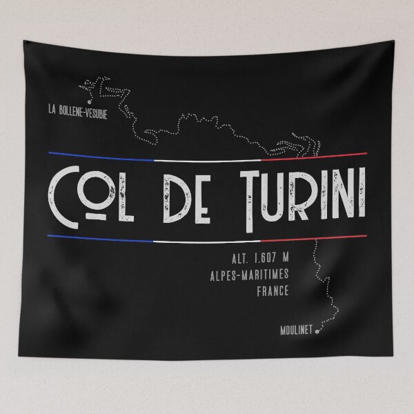 Item preview, Col De Turini 01 T-Shirt + Sticker - Route des Grandes Alpes   designed and sold by ROADTROOPER.