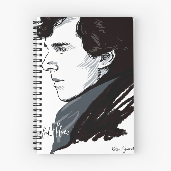 Artikelvorschau, Benedict Cumberbatch Sherlock Holmes Porträt entworfen und verkauft von Peter Gander.