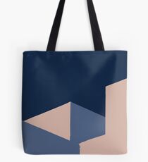 Pink and Blue Minimalist Mood Tote Bag