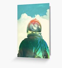 God is an astronaut Greeting Card