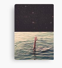 Drowned in space Canvas Print