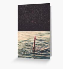 Drowned in space Greeting Card