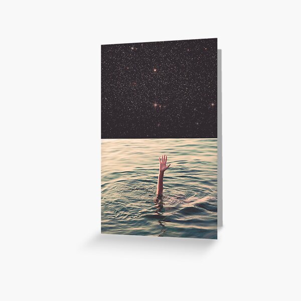Drowned in space Greeting Card