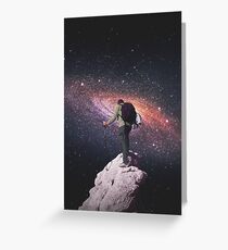 Weltraumtourist Grußkarte