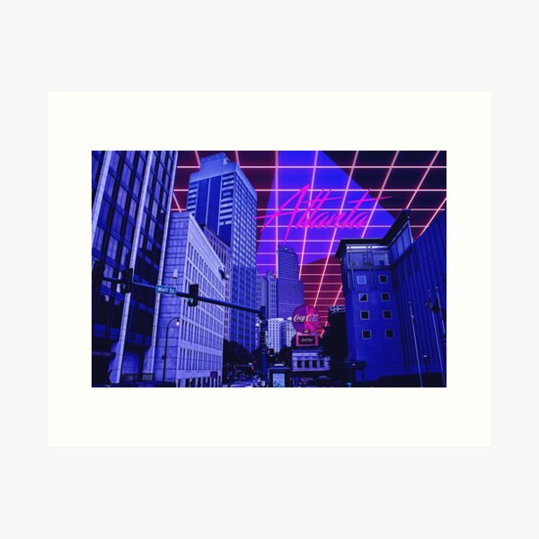 Aperçu de l'œuvre Rétro Atlanta créée et vendue par BrendenRussell.