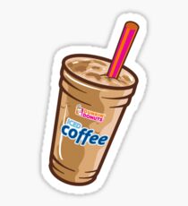 dunkin donuts iced coffee Sticker