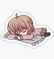 Mirai - Beyond the Boundary - Sleepy Pillow Chibi Sticker