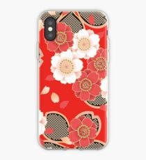 Vintage Japanese Wedding Kimono Pattern iPhone Case
