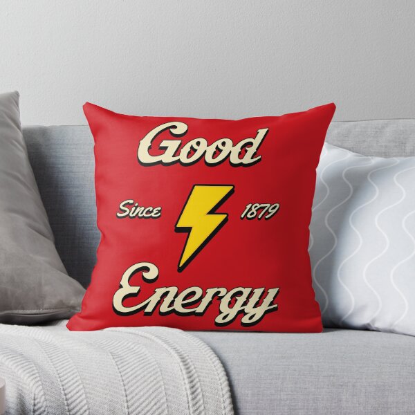 GOOD ENERGY(RED)  Throw Pillow