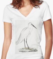 Heron Women's Fitted V-Neck T-Shirt