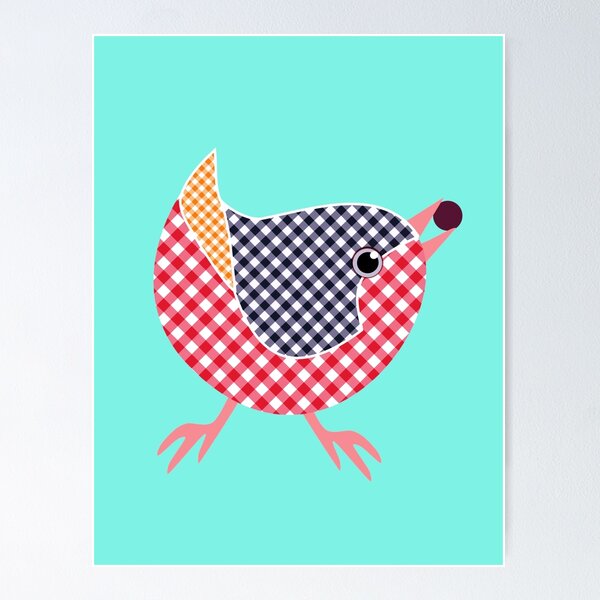 Item preview, Gingham Bird designed and sold by miniverdesigns.