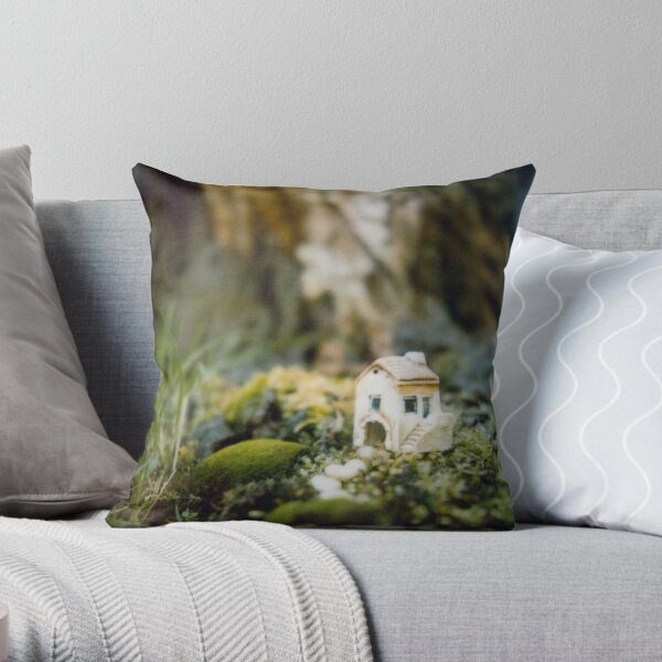 Fairy House In The Woods - II Throw Pillow