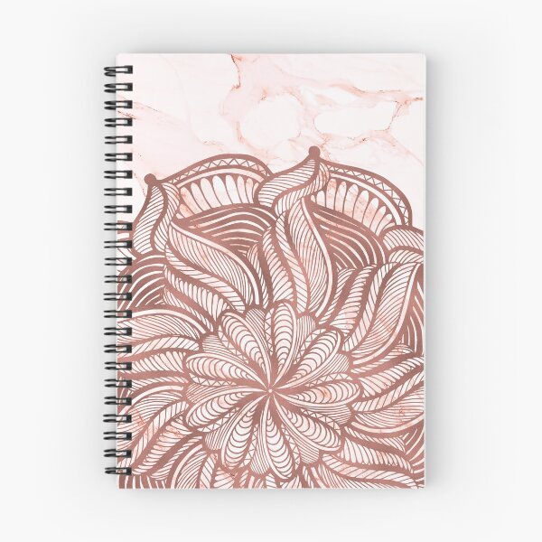 Item preview, Boheme Chic Dreamcatcher Mandala in Rosegold on Marble designed and sold by cadinera.
