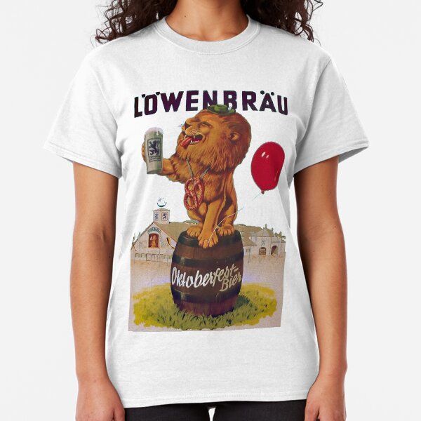 German Oktoberfest party with Lowenbrau Lion Classic T-Shirt
