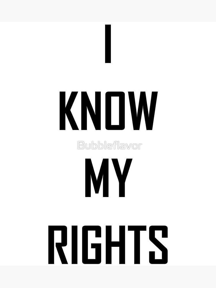 Kaepernick I KNOW MY RIGHTS Essential T-Shirt for Sale by Bubbleflavor