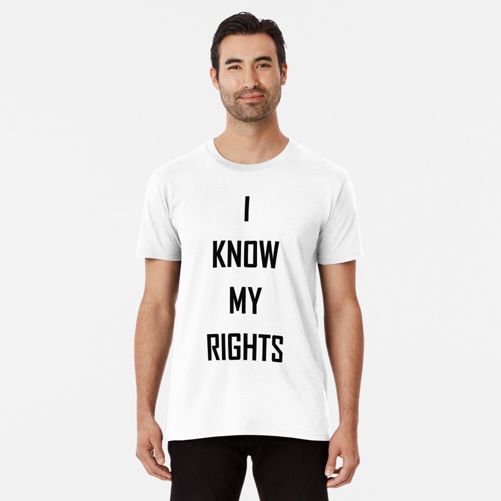 Kaepernick I KNOW MY RIGHTS Essential T-Shirt for Sale by Bubbleflavor