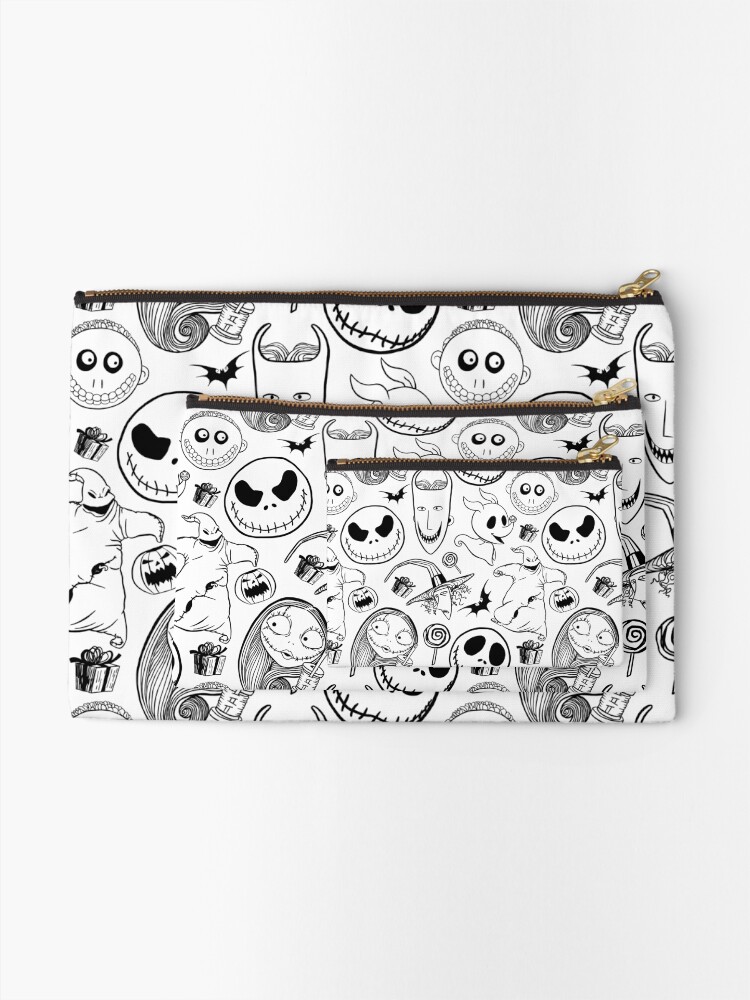 Alternate view of Nightmare before Christmas Pattern Zipper Pouch