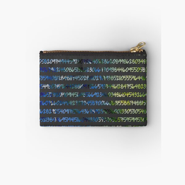 Item preview, Digits of Pi (Green & Blue on Grey Background) designed and sold by funmaths.