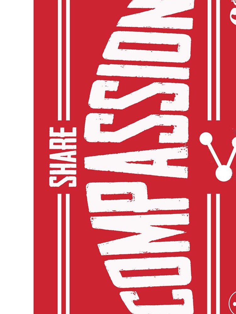 Aperçu 5 sur 5. Coque iPhone avec l'œuvre COMPASSION (ROUGE) créée et vendue par PositivePop.