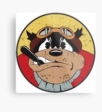 398th Bomb Group - 603rd Squadron - B-17 (WWII) Grunge Style Metal Print