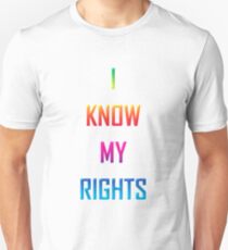 Kaepernick I KNOW MY RIGHTS Unisex T-Shirt