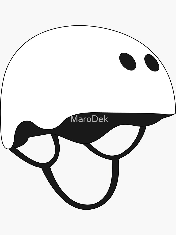 "Skateboard Helmet" Sticker for Sale by MaroDek Redbubble