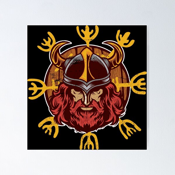 Item preview, Vikings Odin - Rabengott warrior designed and sold by anziehend.