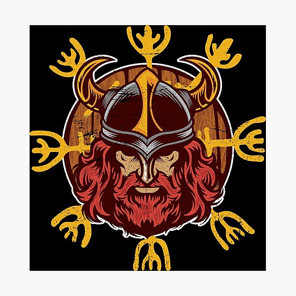 Item preview, Vikingos Odin - guerrero Rabengott designed and sold by anziehend.