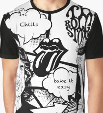 rock music comic pattern Graphic T-Shirt