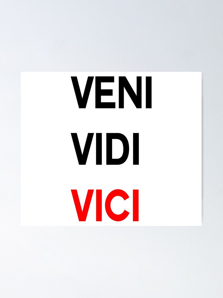 Veni Vidi Vici Minimalist