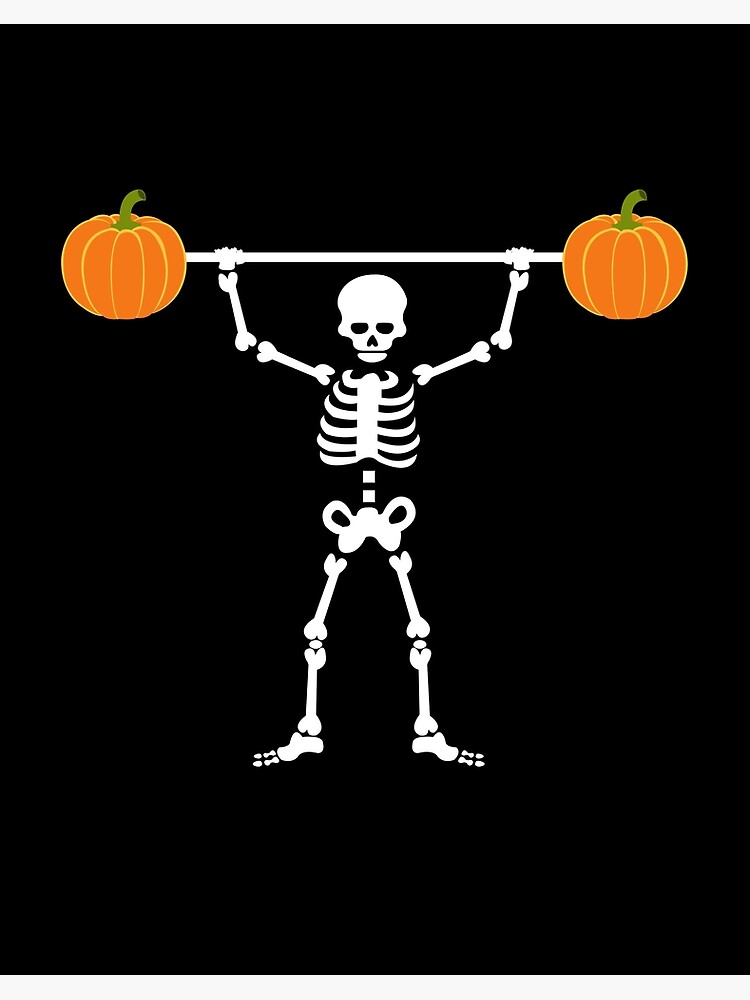 helemaal Namaak Mevrouw Skeleton Pumpkin Lifter Gym / Weightlifting Fitness Funny Halloween Gifts"  Art Board Print for Sale by chriswilson111 | Redbubble