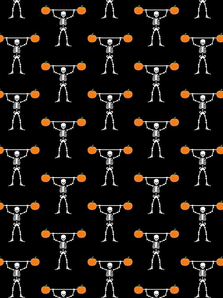 Leggings for Sale con la obra «Esqueleto Calabaza Levantador Gimnasio /  Levantamiento de pesas Fitness Regalos divertidos de Halloween» de  Christopher Wilson