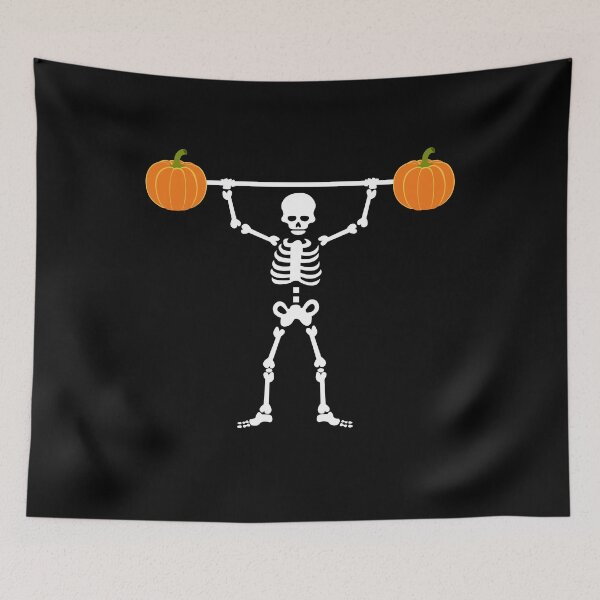 Item preview, Skeleton Pumpkin Lifter Gym / Weightlifting Fitness Funny Halloween Gifts designed and sold by chriswilson111.