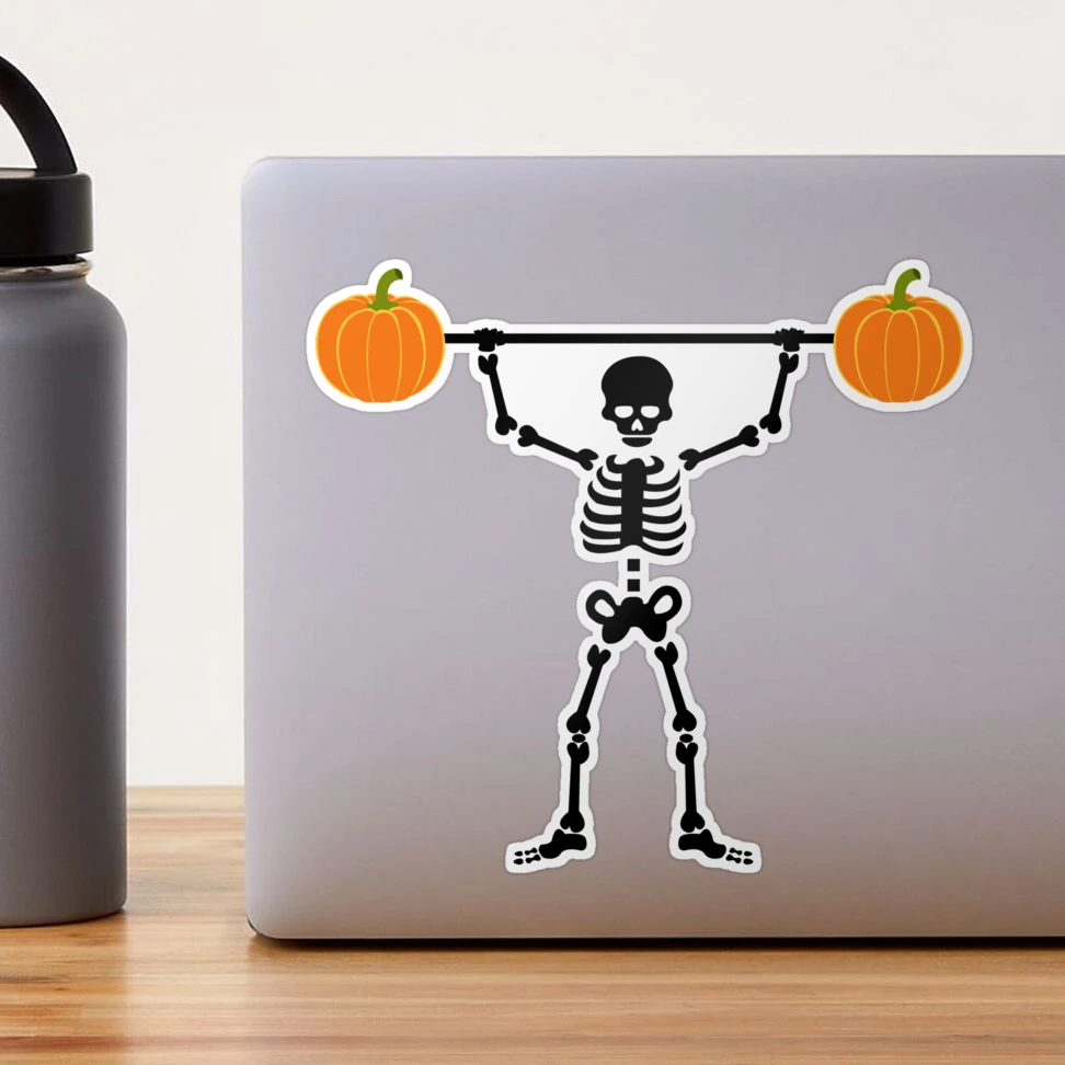 Halloween Skeleton Pumpkin Fitness Gym Gift Do You Even Lift Bro