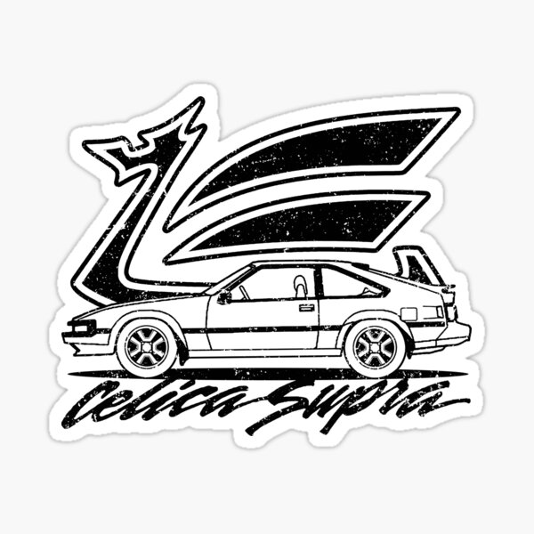 Celica Supra Dragon Sticker
