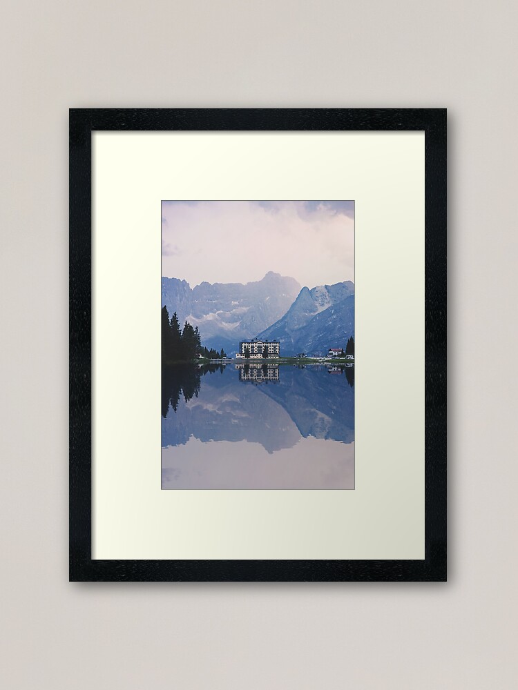Alternate view of Grand Mountain Hotel - Dolomites Collection Framed Art Print