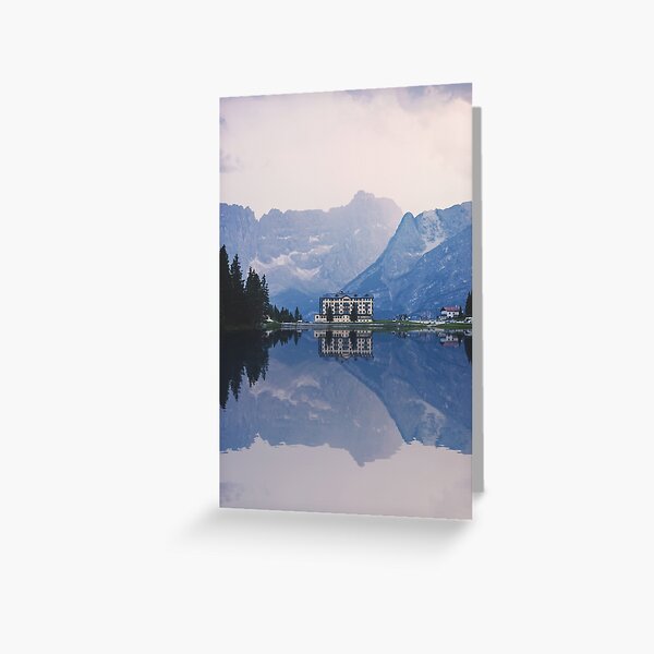 Grand Mountain Hotel - Dolomites Collection Greeting Card