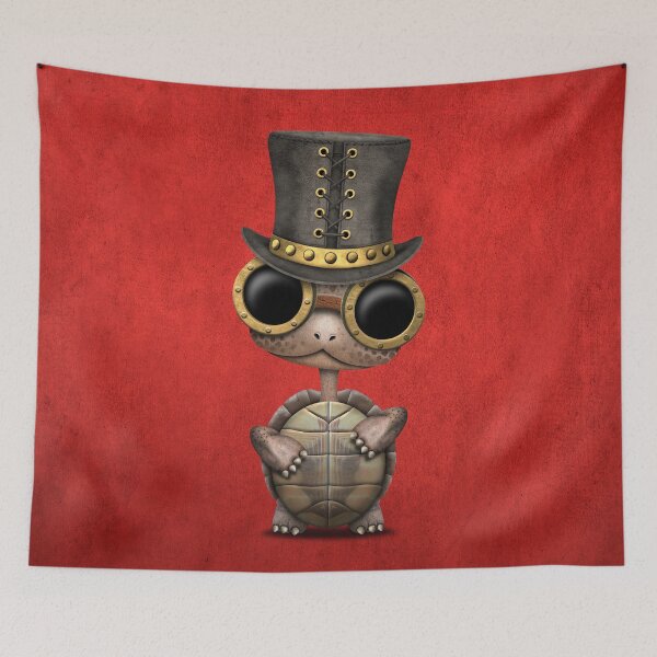 Artikelvorschau, Steampunk-Baby-Schildkröte-Rot entworfen und verkauft von JeffBartels.