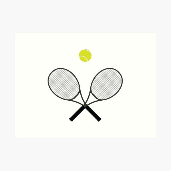 Tennis Racket And Ball 2 Art Print