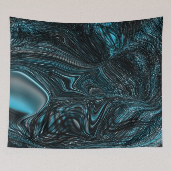 Item preview, Black and blue abstract.  designed and sold by LaConnieArt.