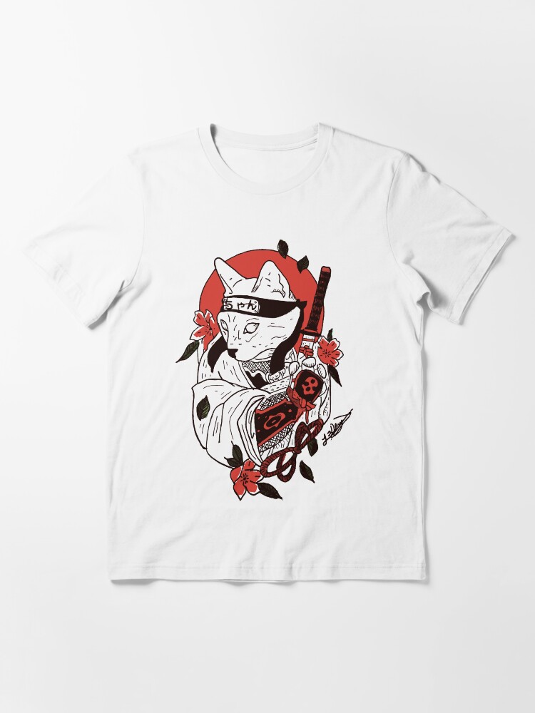 samurai cat t shirt
