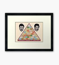 Swanson Pyramid of Greatness Framed Print