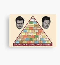 Swanson Pyramid of Greatness Canvas Print