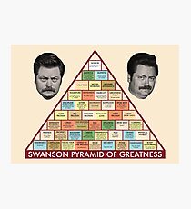 Swanson Pyramid of Greatness Photographic Print