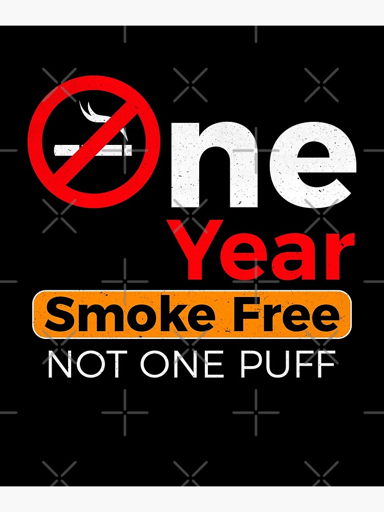 smoking one cigarette a year One Year Smoke Free Anniversary Celebration Gift