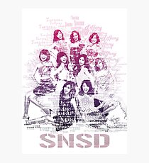SNSD OT9 Photographic Print