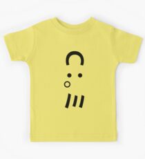 Octopus Emoticon C:。ミ Japanese Kaomoji Kids Tee